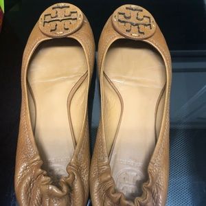 Tory Burch Tan Reva Flats